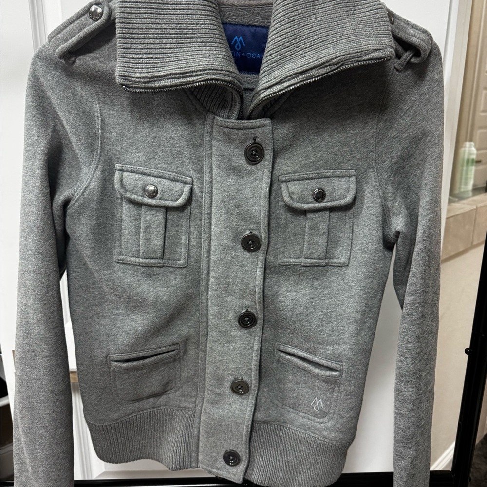 Martin & Osa Gray Button-Up Jacket
